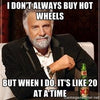 I don’t always buy Hot Wheels, but when I do, it’s like 20 at a time.