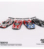 Mini GT 1:64 Ford GT LMGTE PRO 2019 24 Hrs of Le Mans Ford Chip Ganassi Team 4 Cars Set Limited Edition 3000 Set