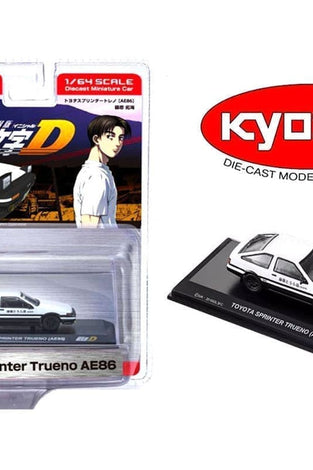 Kyosho 1:64 Initial D Toyota Sprinter Trueno AE86 – White – Limited Edition