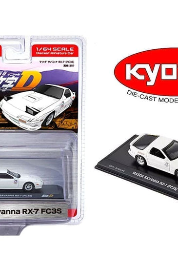 Kyosho 1:64 Initial D Mazda Savanna RX-7 FC3S – White – Limited Edition