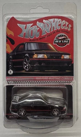 HOT WHEELS RLC BLACK 1993 FORD MUSTANG COBRA R