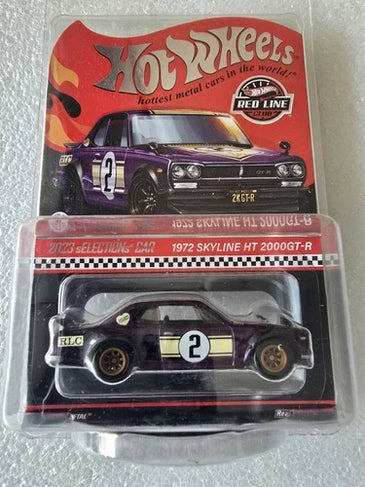 HOT WHEELS RLC PURPLE 1972 SKYLINE HT 2000GT-R