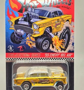 HOT WHEELS RLC GOLD '55 CHEVY BEL AIR GASSER