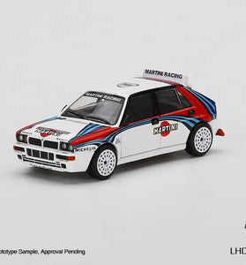 Mini GT 1:64 Lancia Delta HF Integrale Evoluzione Martini Racing (White) #300