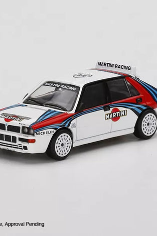 Mini GT 1:64 Lancia Delta HF Integrale Evoluzione Martini Racing (White) #300