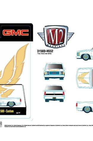M2 Machines 1:64 1988 GMC Sierra 1500 Custom – White
