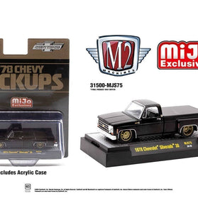 M2 Machines 1:64 1978 Chevrolet Silverado 30 Truck Limited Edition – Semi Gloss Black