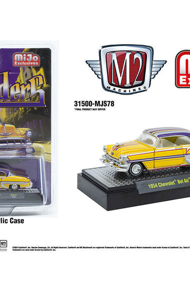 M2 Machines 1:64 1954 Chevrolet Bel Air Lowriders Limited Edition – Metallic Yellow – Mijo Exclusives