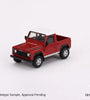 Mini GT 1:64 Land Rover Defender 90 Pickup – Masai Red #323