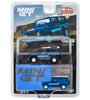 Mini GT MiJo Exclusive Stratos Blue Land Rover Defender 90 County Wagon