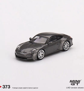 MINI GT 1:64 Model Car 911 (992) GT3 Touring Alloy Die-cast-Metal Grey #373 LHD