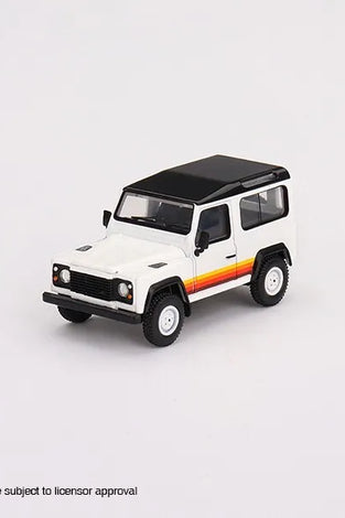 Mini GT 1:64 Land Rover Defender 90 Wagon White #378