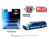 M2 Machines 1:64 1973 Chevrolet Cheyenne Super 30 Dually with Camper Shell – Blue
