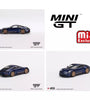 Mini GT 1:64 Porsche 911 (992) GT3 Touring Gentian Blue Metallic Model MGT405