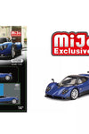 MINI GT #408 - BLU ARGENTINA - PAGANI ZONDA F - USA EXCLUSIVE