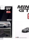 MINI GT #470 - GRAY - LBWK FORD MUSTANG GT - USA EXCLUSIVE