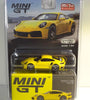 MINI GT #497 - RACING YELLOW - PORSCHE 911 TURBO S - USA EXCLUSIVE