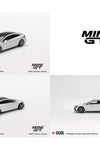 Mini GT 1:64 Mercedes-Benz EQS 580 4MATIC (High Tech Silver Metallic) (RHD)