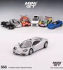 MINI GT 1:64 Model Car McLaren F1 Silver #555 LHD