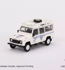 Mini GT 1:64 Land Rover Defender 110 1991 Rally Racing Support Vehicle #558