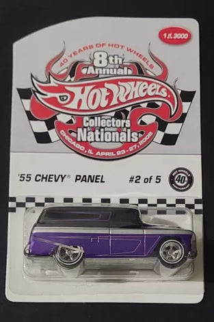 Hot Wheels 2008 8th Nationals Chicago IL 55 Chevy Panel 1/3000