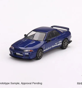 Mini GT 1:64 Nissan Skyline GT-R Top Secret VR32 Metallic Blue #589