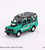 Mini GT 1:64 Land Rover Defender 110 1985 County Station Wagon Trident #590