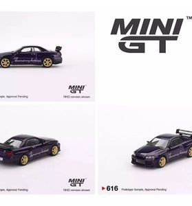 Mini GT 1:64 Nissan GT-R (R34) Tommykaira R-z Midnight Purple #616