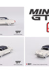 Mini GT 1:64 Lincoln Capri 1954 – Arctic White / Atlantic Blue- Mijo Exclusives