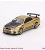 Mini GT 1:64 Nissan GT-R R34 Top Secret Top Secret Gold Japan Exclusive #676