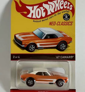 HOT WHEELS RLC NEO CLASSICS ORANGE '67 CAMARO