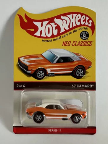 HOT WHEELS RLC NEO CLASSICS ORANGE '67 CAMARO