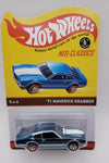 HOT WHEELS RLC NEO CLASSICS BLUE '71 MAVERICK GRABBER