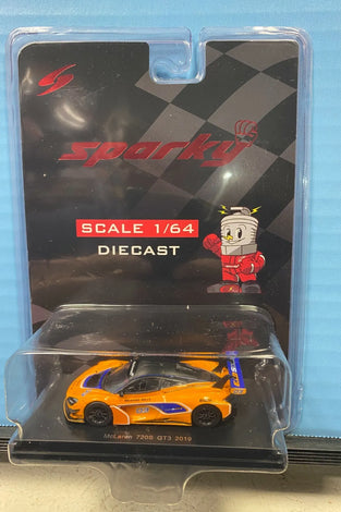 Spark 1/64 Orange McLaren 720s Gt3 2019 #03 Richard Mille Livery