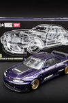 Mini GT x Kaido House 1:64 Nissan Skyline GT-R (R33) Kaido Works V2 PURPLE KHMG072