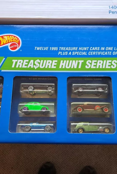 Hot Wheels Mattel 1995 JC Penny Treasure Hunt Set Mint w/Shipper Box