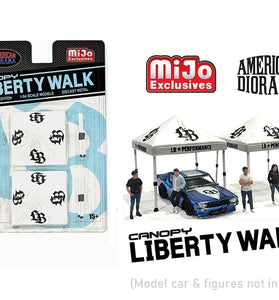 American Diorama 1:64 Canopy Liberty Walk – White – Mijo Exclusives