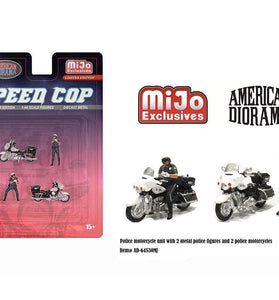 American Diorama 1:64 Figures Speed Cop Police Motorcycles – MiJo Exclusives Limited