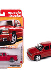 Auto World 1:64 2006 Chevrolet Silverado SS Truck Extended Cab Fleetside – Victory Red – Muscle Trucks