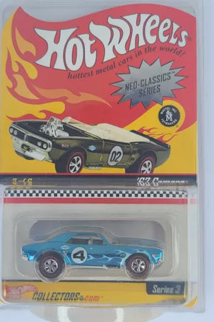 HOT WHEELS RLC NEO CLASSICS BLUE '67 CAMARO