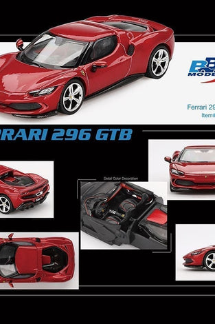 BBR Models 1:64 Ferrari 296 GTB – Rosso Imola – Limited Edition