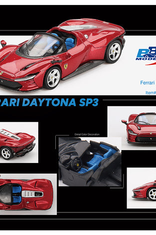 BBR Models 1:64 Ferrari Daytona SP3 – Rosso Imola – Limited Edition