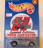 HOT WHEELS CORVETTE CENTRAL BLUE 1958 CORVETTE w/RR's