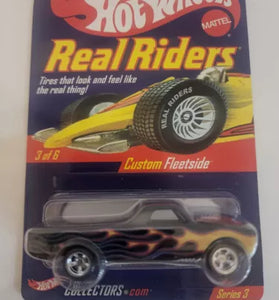 HOT WHEELS RLC REAL RIDERS BLACK CUSTOM FLEETSIDE