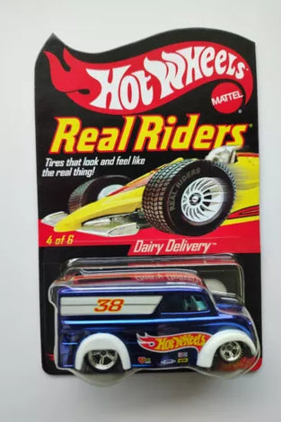 HOT WHEELS RLC REAL RIDERS BLUE DAIRY DELIVERY