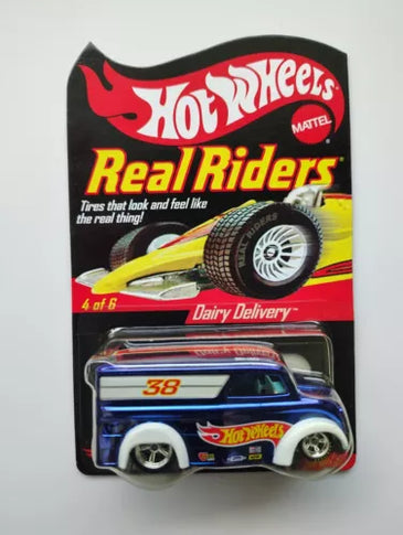 HOT WHEELS RLC REAL RIDERS BLUE DAIRY DELIVERY