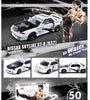 Inno64 1/64 WHITE Nissan Skyline GT-R R32 BRUCE LEE