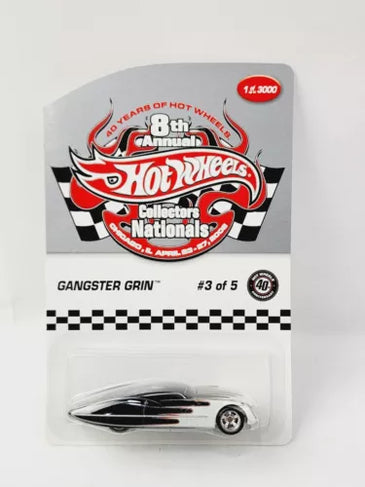 HOT WHEELS 8TH NATIONALS BLACK/WHITE GANGSTER GRIN 1/3000