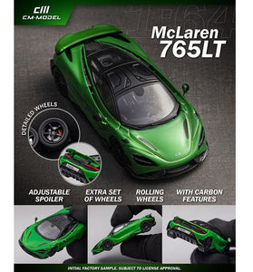 CM Model 1:64 McLaren 765LT – Metallic – Green – Limited Edition