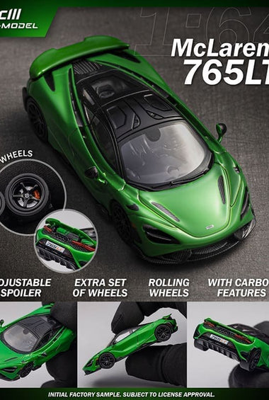 CM Model 1:64 McLaren 765LT – Metallic – Green – Limited Edition